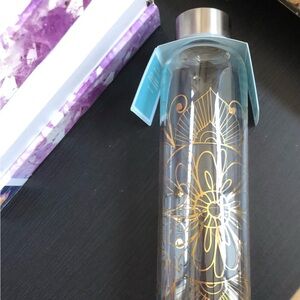 Lotus Glass Water Bottle
